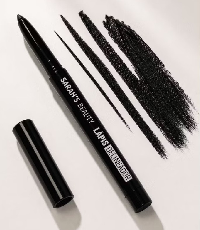 Foto de Lapis de olho retratil (preto) sarahs beauty- alta pigmentação, longa duração