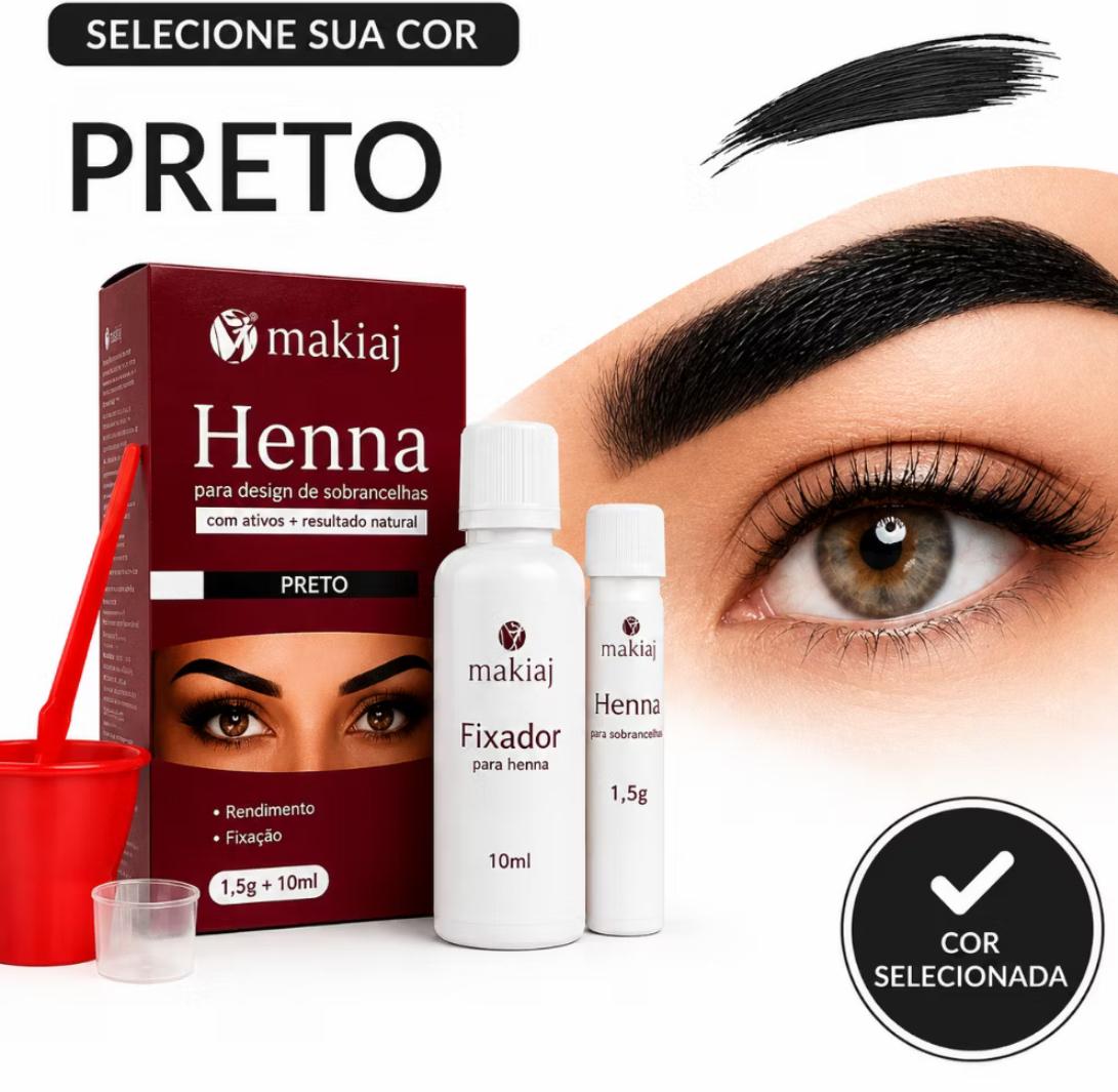 Foto de Henna makiaj Preto