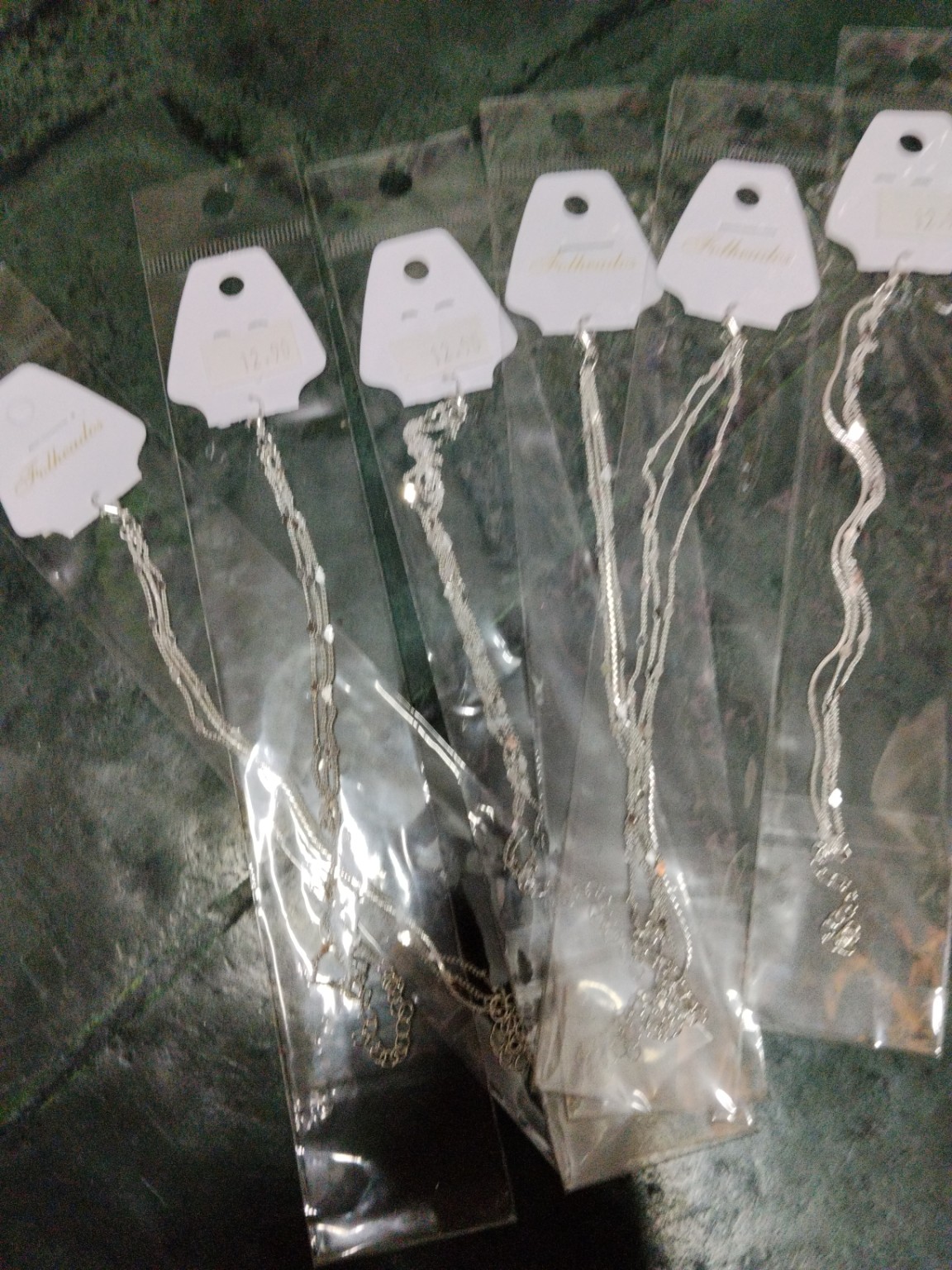 Foto de Pulseira folheada de três voltas com correntes lisas