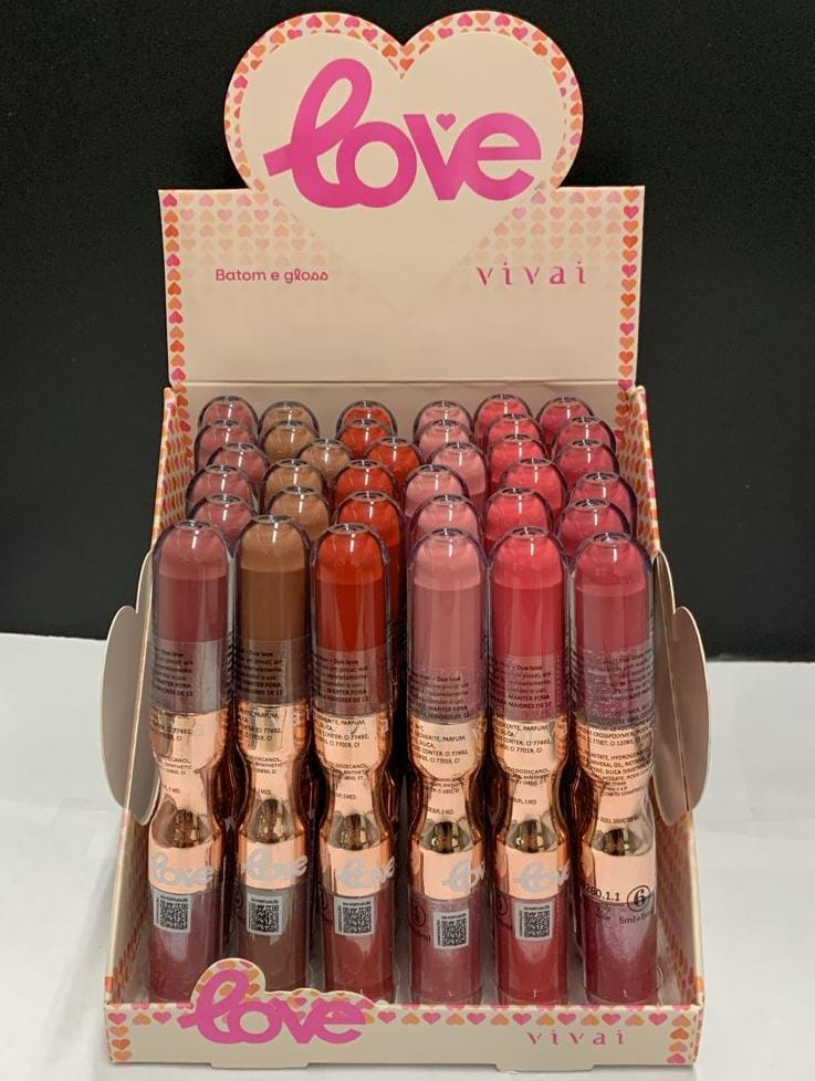 Foto de Batom e gloss love- vivai