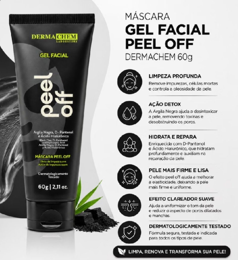 Foto de Gel peel of argila negra- dermachem