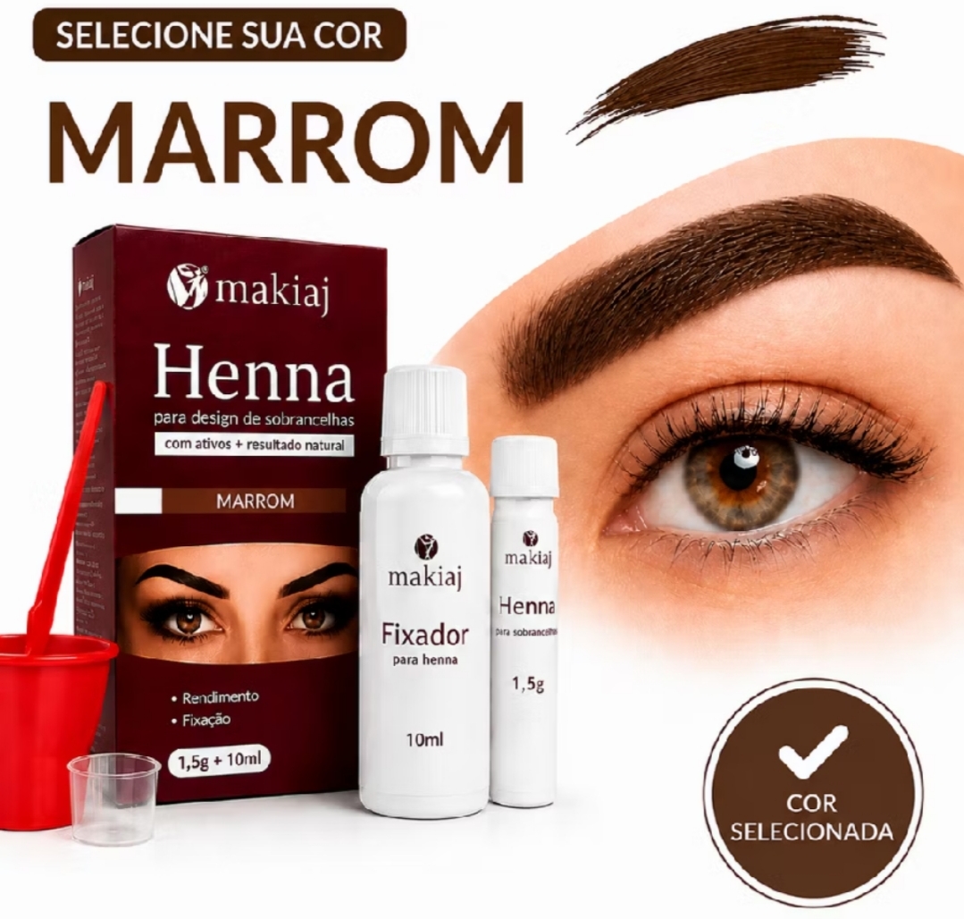 Foto de Henna makiaj marrom