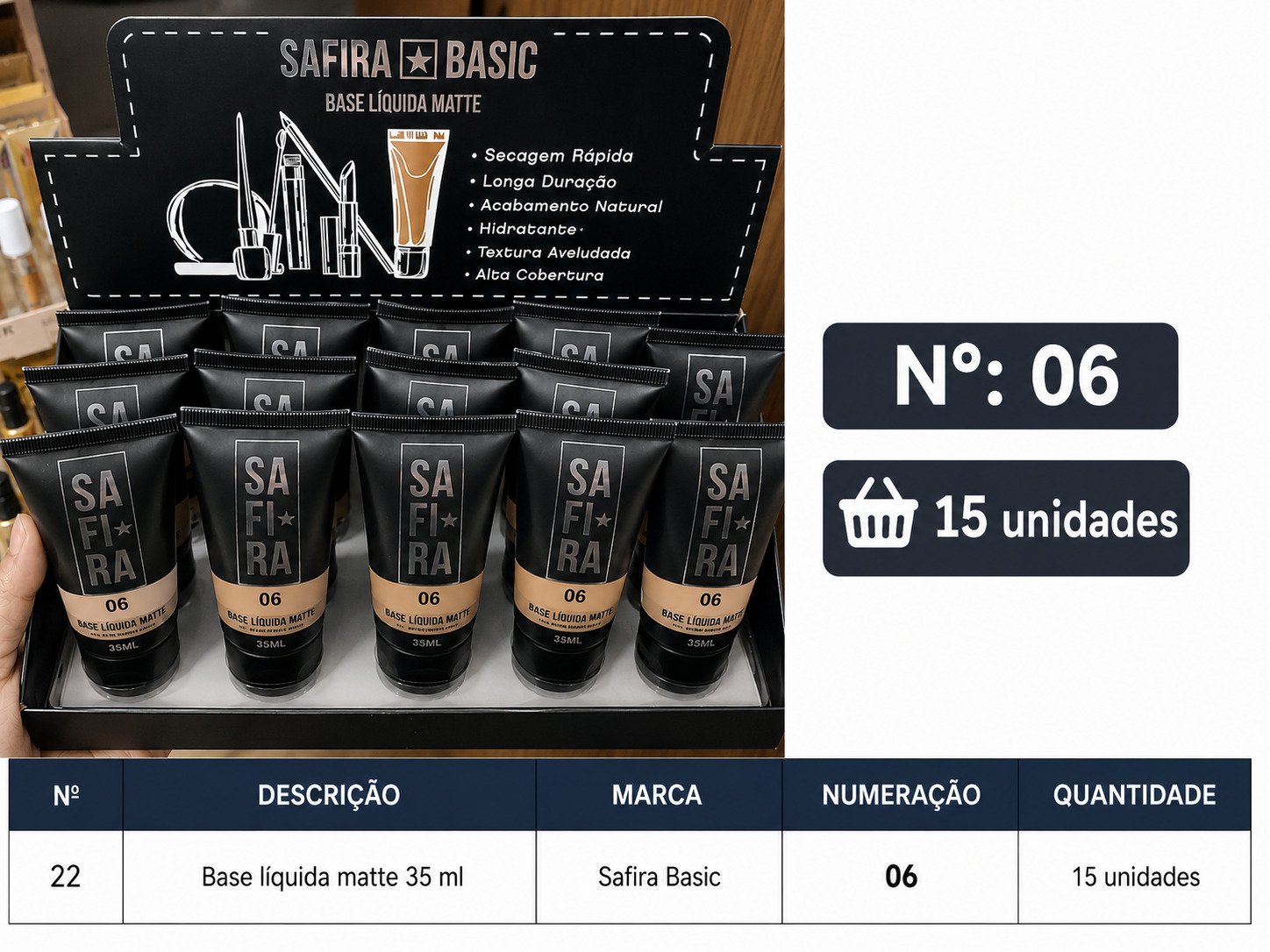 Foto de Base líquida matte 35 ml - n º6