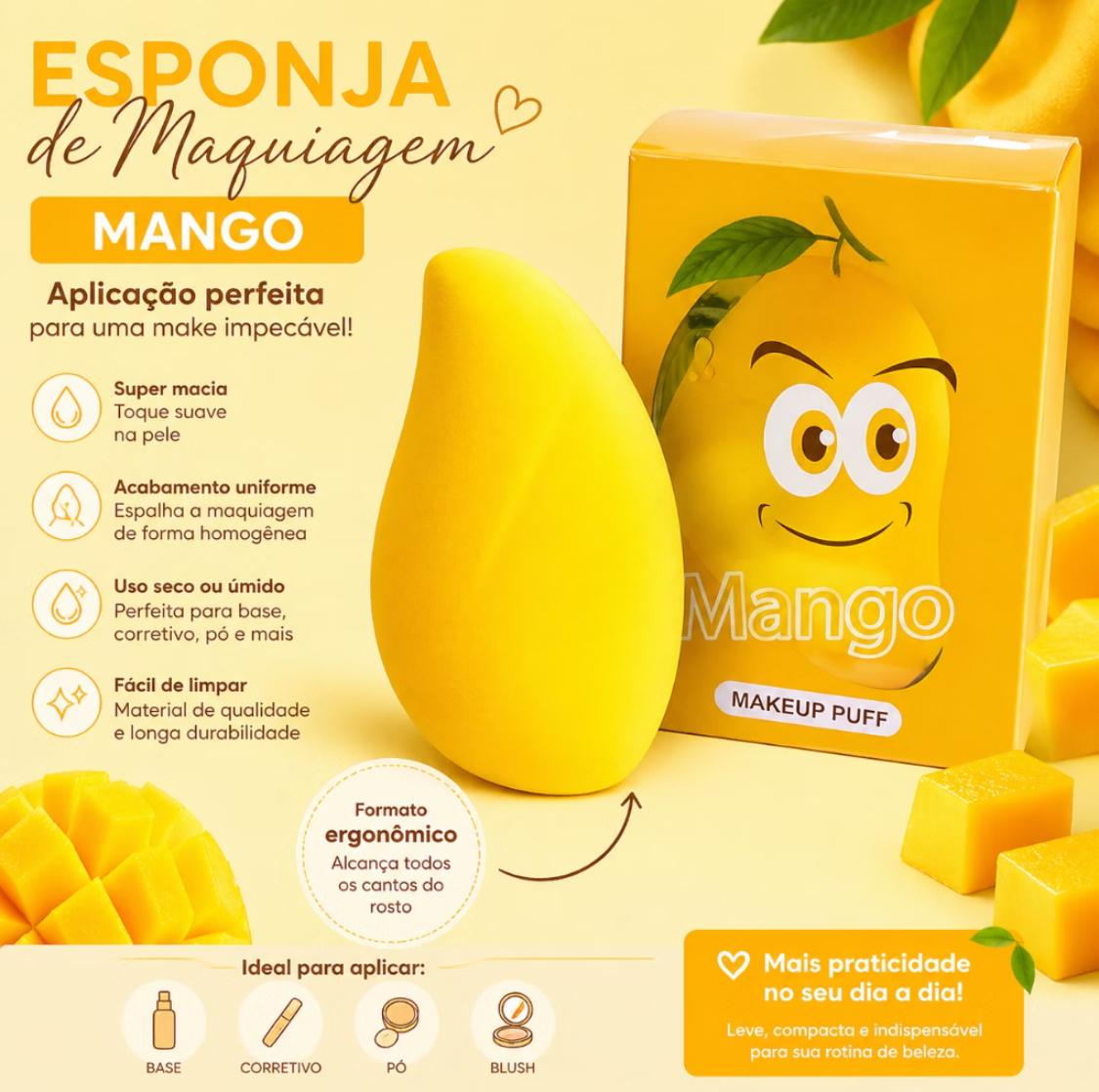 Foto de Esponja de maquiagem base corretivo formato manga